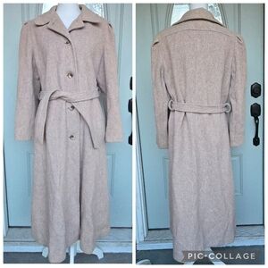 Ms Freddi Tan Wool Trench Coat